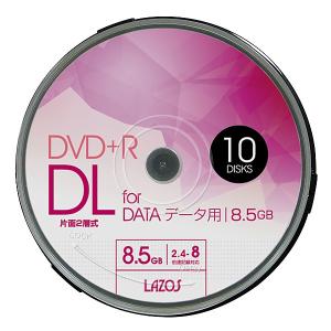Lazos DVD+R DL 8倍速 L-DDL10P 10枚