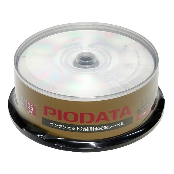 PIODATA ブルーレイ BD-R 台湾製 6倍速 PIO-BD-R-06-WG-25 833-C...