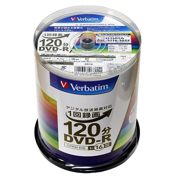 Verbatim バーベイタム CPRM対応 DVD-R 16倍速 VHR12JP100V4