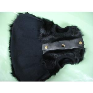 小型犬 毛皮 コート サファイヤミンク 裏地付き 2号サイズ