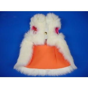 小型犬 毛皮 コート サファイヤミンク 裏地付き 2号サイズ