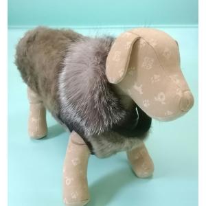 小型犬 毛皮 コート サファイヤミンク 裏地付き 2号サイズ