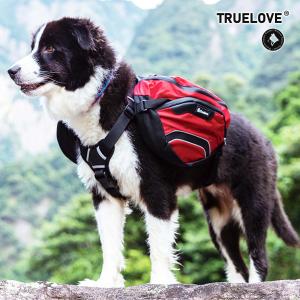 犬 リュック ハーネス Truelove ブランド 高機能 中型犬 大型犬 アウトドア キャンプ 川遊び 山 アクティブ バックパックセパレートハーネス｜wanwan-square-garden