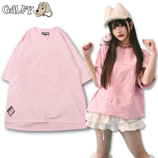 ガルフィー ぷくぷくGALFY Tee 142005 半袖Tシャツ BLACK S.PINK L.G...