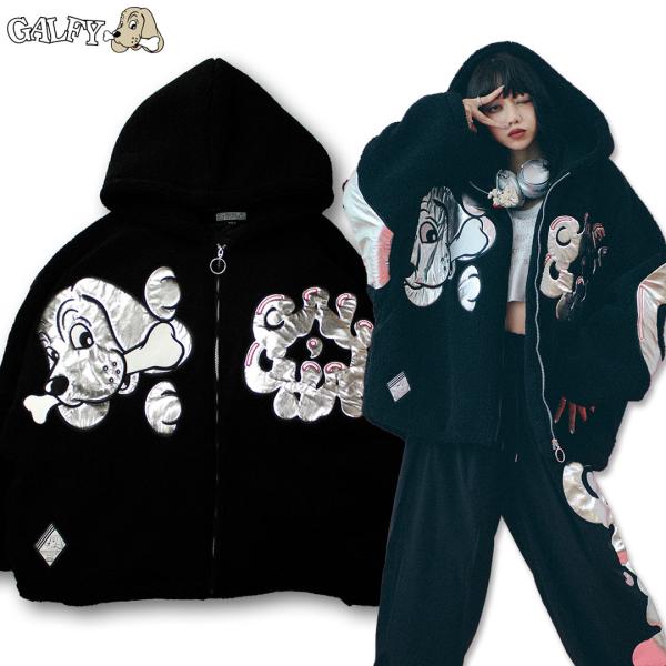＼11/30まで10％OFF／ ガルフィー GALFY ピッカピカのダブモコパーカー ブルゾン L ...