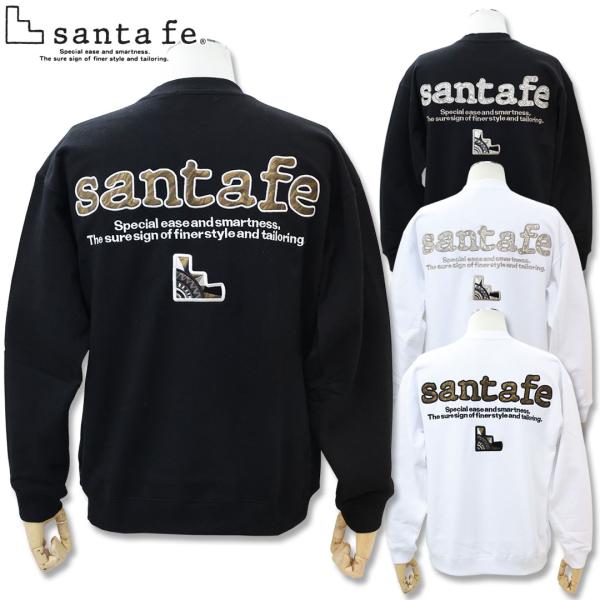 ＼3/23まで新作10％OFF／サンタフェ SANTAFE アニマル バックアップリケ トレーナー ...