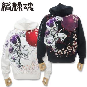 絡繰魂 銀河鉄道999コラボ メーテル刺しゅう ジップアップパーカー M L
