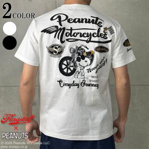 SNOOPY（スヌーピー） スヌーピーxFLAGSTAFFコラボ半袖Tシャツ 452094