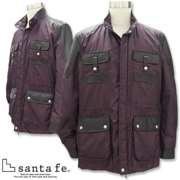 サンタフェ  キルティングジャケット LLサイズ 56413-088 50 紫 santafe 中綿...