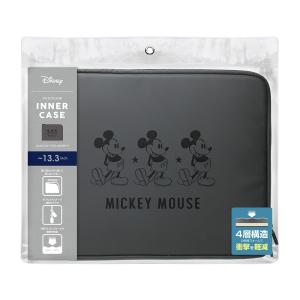 PG-DIC358MKY PC・タブレット用インナーケース 衝撃軽減 [ミッキーマウス/ブラック］｜wao-shop