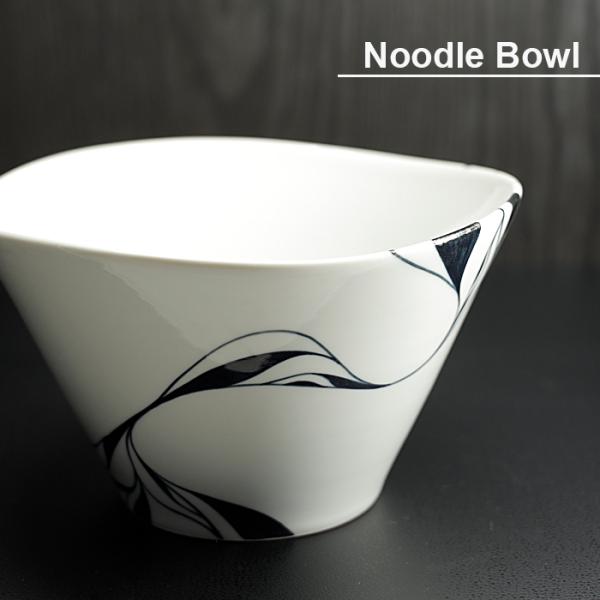 砥部焼 ヌードルボウル L ラーメン鉢 丼 そうめん 器 素麺 そうめん皿 手作り うどん鉢 和将窯...