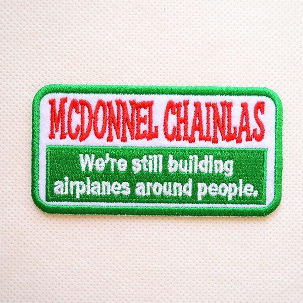 ワッペン アイロン おしゃれ 刺繍 USAアドバタイジングワッペン MCDONNEL CHAINLA...