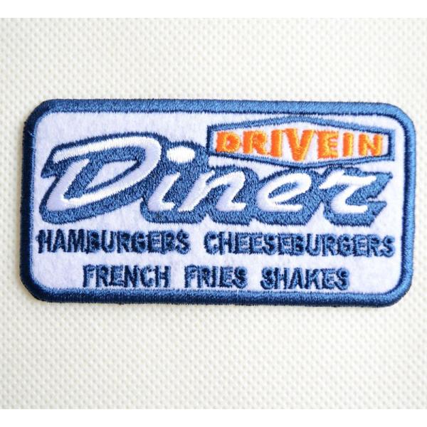 ワッペン アイロン おしゃれ 刺繍 USAアドバタイジングワッペン Diner DRIVE IN ホ...