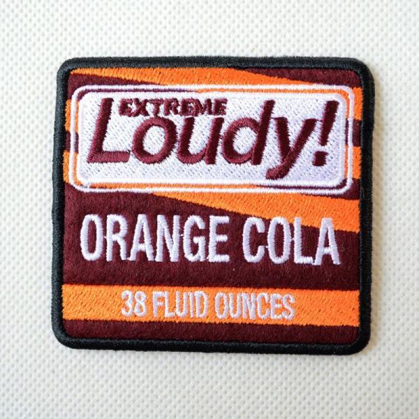 ワッペン アイロン おしゃれ 刺繍 USAアドバタイジングワッペン ORANGE COLA オレンジ...