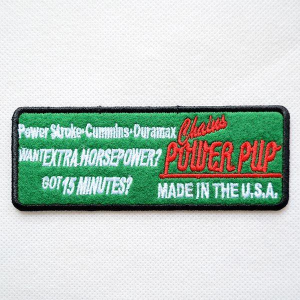 ワッペン アイロン おしゃれ 刺繍 USAアドバタイジングワッペン Chains POWER PUP...