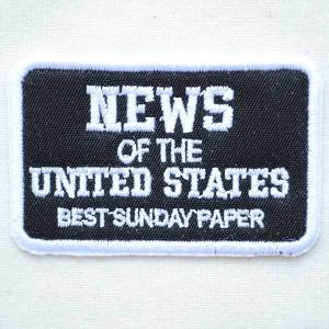 USAアドバタイジングワッペン NEWS OF THE UNITED STATES 名前 作り方 101286-4
