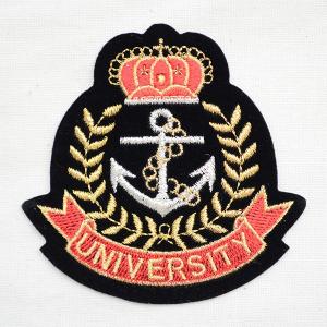 エンブレムワッペン UNIVERSITY ユニバーシティー/レッド 名前 作り方 914-91052｜wappenstore