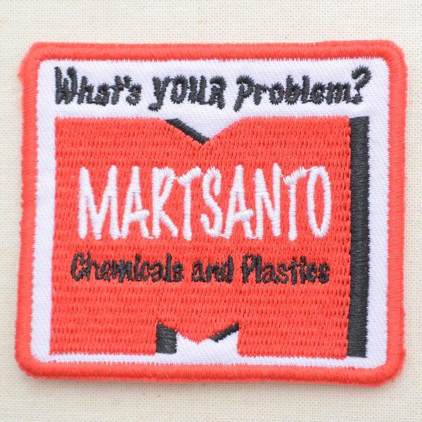 ワッペン アイロン おしゃれ 刺繍 USAアドバタイジングワッペン M-Martsanto(レッド&amp;...