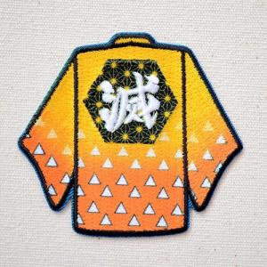 ワッペン アイロン おしゃれ 刺繍 鬼滅の刃 胡蝶しのぶ 日輪刀 鍔 名前