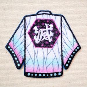 ワッペン アイロン おしゃれ 刺繍 鬼滅の刃 胡蝶しのぶ こちょうしのぶ