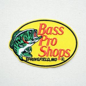 ワッペン アイロン おしゃれ 刺繍 ワッペン BASS PRO SHOPS 名前 作り方 BAS-001 ハンドメイド アップリケ タグ ハンドメイドタグ アイロンワッペン 手芸