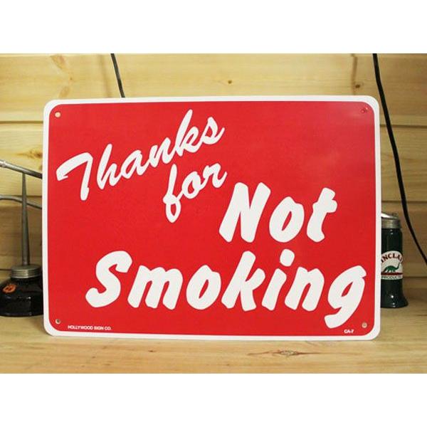 看板/プラサインボード 禁煙エリア Thanks for Not Smoking CA-07 *メー...