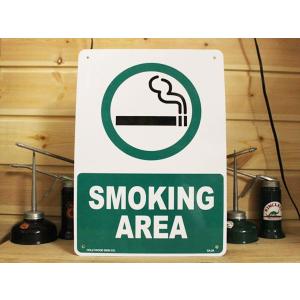 看板/プラサインボード 喫煙場所 Smoking Area CA-24 *メール便不可｜wappenstore