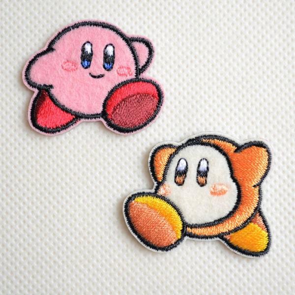 ワッペン アイロン おしゃれ 刺繍 ワッペン 星のカービィ カービィ ワドルディ 名前 作り方 CV...