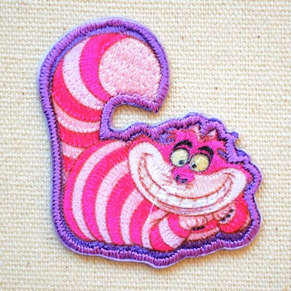 ワッペン アイロン おしゃれ 刺繍 シールワッペン 不思議の国のアリス(チェシャ猫) 名前 作り方 ...