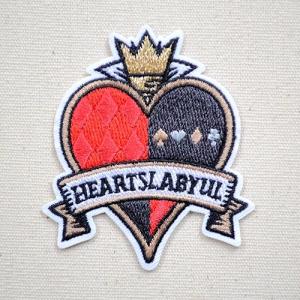 ワッペン アイロン おしゃれ 刺繍 ワッペン ディズニー ツイステッドワンダーランド(ツイステ ) ハーツラビュル寮 名前 作り方 D01Y1446