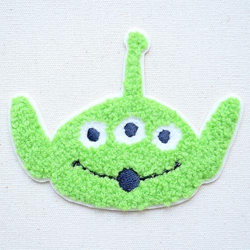 トイストーリー ワッペン アイロン おしゃれ 刺繍 ワッペン  エイリアン サガラ 名前 作り方 D...