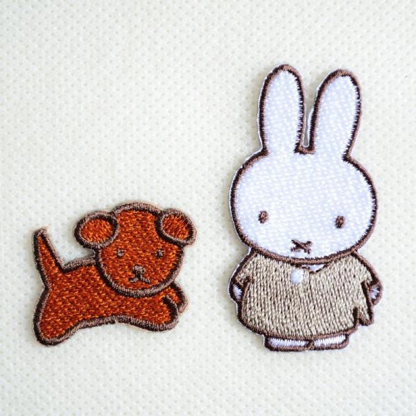 ミッフィー ワッペン アイロン おしゃれ 刺繍 ワッペン アイロン おしゃれ 刺繍  &amp; スナッフィ...