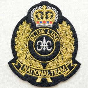 エンブレムワッペン ブルーライン
