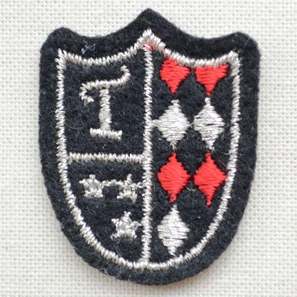 ワッペン アイロン おしゃれ 刺繍 ミニエンブレムワッペン Tダイヤモンド ハンドメイド アップリケ...