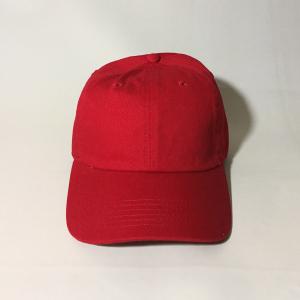 帽子 キャップ アメカジ 無地6パネル CAP 6PANEL RED コットン 無地キャップ NEWHATTAN メール便不可｜wappenstore