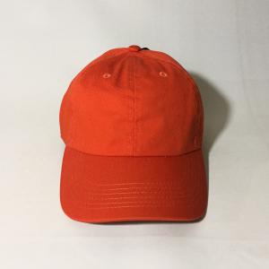 帽子 キャップ アメカジ 無地6パネル CAP 6PANEL ORANGE コットン 無地キャップ NEWHATTAN メール便不可｜wappenstore