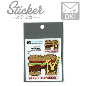 ステッカー シール カワイイ 車  MTV ロゴ LCS336 MUSIC  カスタマイズ オリジナル ハンバーガー｜wappenstore
