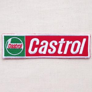 ロゴワッペン Castrol カストロール モーターオイル(レクタングル)