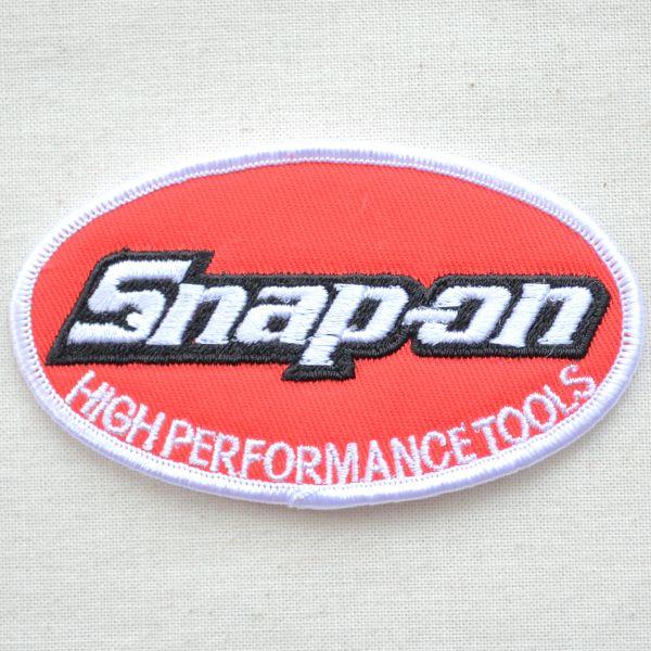 ワッペン アイロン おしゃれ 刺繍 ロゴワッペン スナップオン Snap-on ハンドメイド アップ...