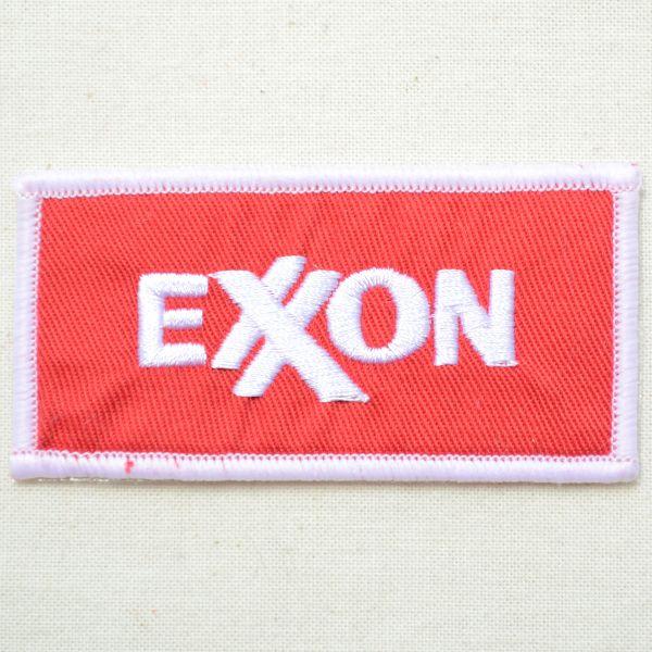 ワッペン アイロン おしゃれ 刺繍 ロゴワッペン Exxon Mobil エクソンモービル ハンドメ...