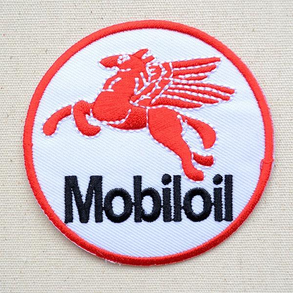 ワッペン アイロン おしゃれ 刺繍 ワッペン モービル ペガサス/Mobiloil 名前 作り方 L...