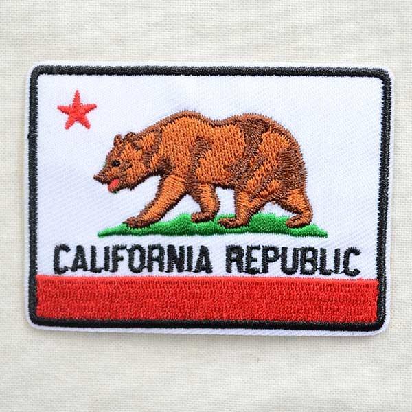 ワッペン アイロン おしゃれ 刺繍 アメリカンワッペン CALIFORNIA REPUBLIC/カリ...