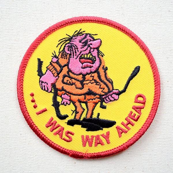 ワッペン アイロン おしゃれ 刺繍 アメリカンワッペン I WAS WAY AHEAD 名前 作り方...