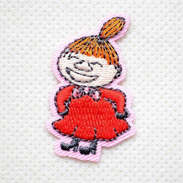 ムーミン ワッペン リトルミイ アイロン おしゃれ 刺繍 ミニ  スマイル 名前 作り方 M01Y2...
