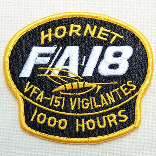 ミリタリーワッペン F/A-18 Hornet VFA-151 Vigilantes アメリカ海軍 ...