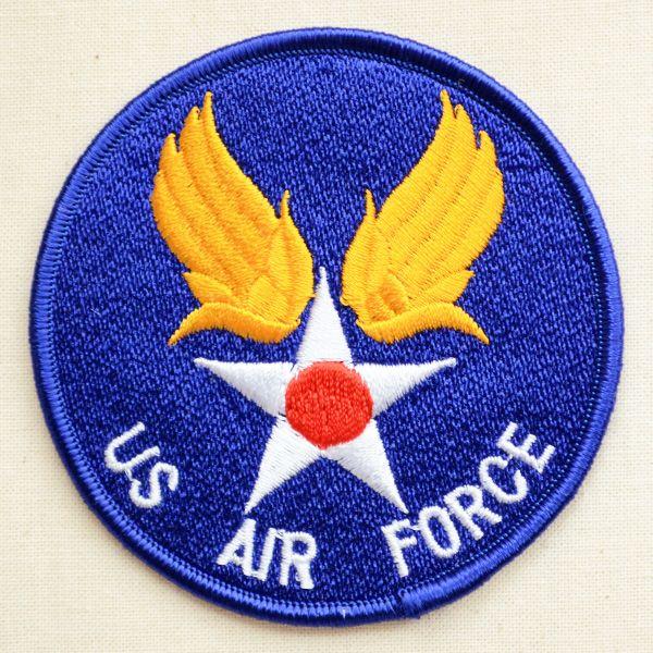 ミリタリーワッペン US Air Force エアフォース(ブルー/ラウンド) 名前 作り方 MIW...