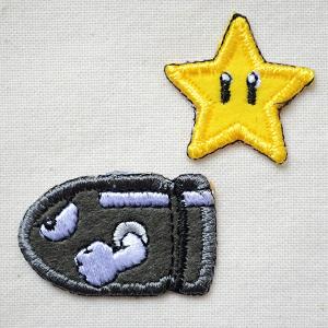 ワッペン スーパーマリオ スーパースター キラー 2枚組 名前 作り方 Mrs011 Mrs011 ワッペン 雑貨通販ワッペンストア 通販 Yahoo ショッピング