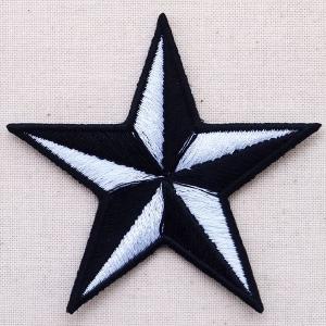 ワッペン アイロン おしゃれ 刺繍 星 スター ピンク スパンコール 名前
