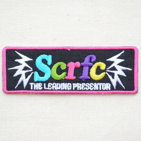 ワッペン アイロン おしゃれ 刺繍 ワッペン Scrfc(ブラック/レクタングル) 名前 作り方 M...