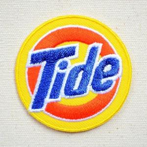 ワッペン アイロン おしゃれ 刺繍 ワッペン Tide タイド(S) 名前 作り方 MW-087 ハンドメイド アップリケ タグ ハンドメイドタグ アイロンワッペン 手芸